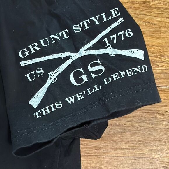 Grunt Style Men's "Size Matters" Black Bullets Beer Military Graphic T-Shirt, XL - Picture 6 of 7